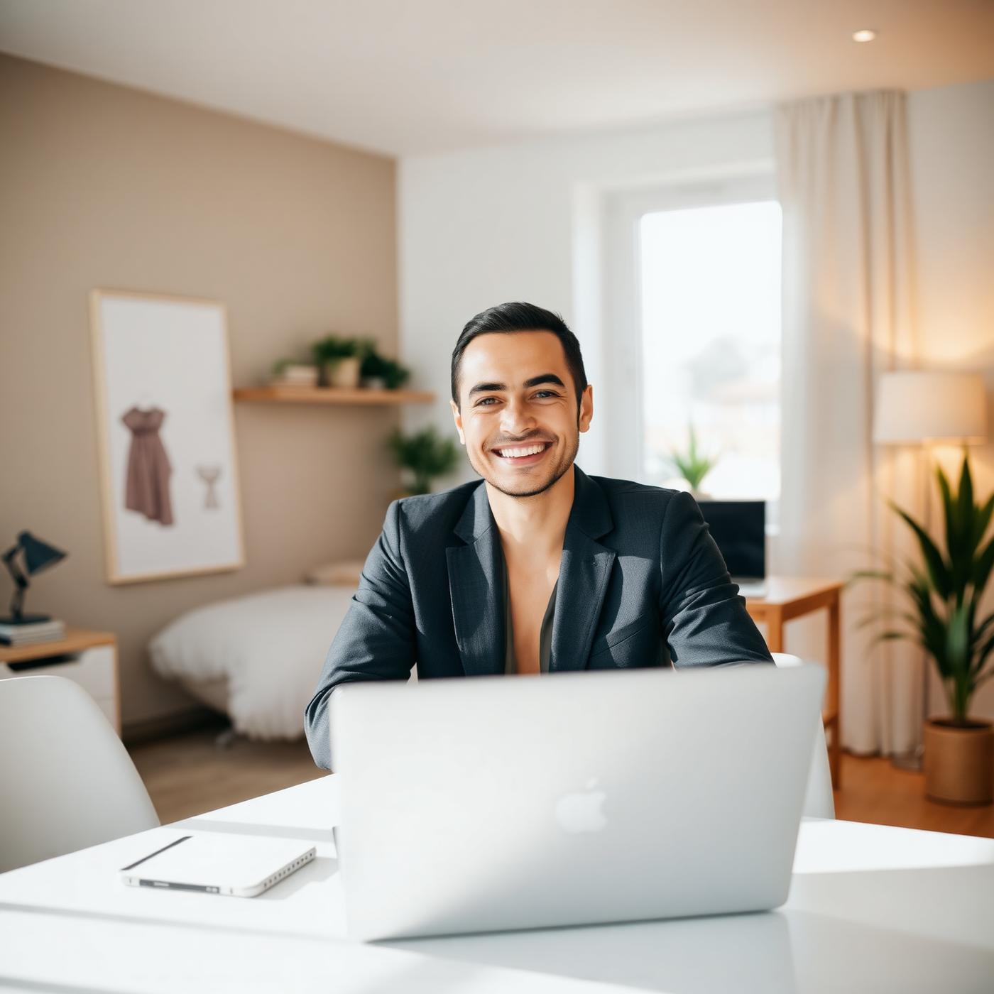 Vendedor de Repara tu Deuda trabajando desde casa